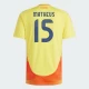 Matheus #15 Kolumbia Jalkapallo Pelipaidat Copa America 2024 Kotipaita Miesten