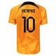 Memphis Depay #10 Alankomaat Jalkapallo Pelipaidat MM 2022 Kotipaita Miesten