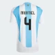 Montiel #4 Argentiina Jalkapallo Pelipaidat Copa America 2024 Kotipaita Miesten