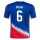 Musah #6 Yhdysvallat Jalkapallo Pelipaidat Copa America 2024 Vieraspaita Miesten