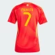 Naisten Alvaro Morata #7 Espanja Jalkapallo Pelipaidat EM 2024 Kotipaita