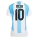 Naisten Argentiina Lionel Messi #10 Jalkapallo Pelipaidat 2024 Kotipaita