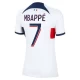 Naisten Paris Saint-Germain PSG Jalkapallo Pelipaidat 2023-24 Kylian Mbappé #7 Vieraspaita
