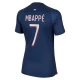 Naisten Paris Saint-Germain PSG Kylian Mbappé #7 Jalkapallo Pelipaidat 2023-24 Kotipaita