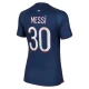 Naisten Paris Saint-Germain PSG Lionel Messi #30 Jalkapallo Pelipaidat 2023-24 Kotipaita
