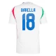 Nicolo Barella #18 Italia Jalkapallo Pelipaidat EM 2024 Vieraspaita Miesten