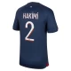 Paris Saint-Germain PSG Achraf Hakimi #2 Jalkapallo Pelipaidat 2023-24 Kotipaita Miesten