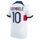 Paris Saint-Germain PSG Jalkapallo Pelipaidat 2023-24 Ousmane Dembélé #10 Vieraspaita Miesten