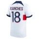 Paris Saint-Germain PSG Jalkapallo Pelipaidat 2023-24 R.Sanches #18 Vieraspaita Miesten