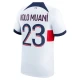 Paris Saint-Germain PSG Jalkapallo Pelipaidat 2023-24 Randal Kolo Muani #23 Vieraspaita Miesten