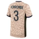 Paris Saint-Germain PSG Jalkapallo Pelipaidat Kimpembe #3 2024-25 Fourthpaita Miesten