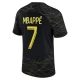 Paris Saint-Germain PSG Jalkapallo Pelipaidat Kylian Mbappé #7 2023-24 Fourthpaita Miesten