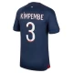 Paris Saint-Germain PSG Kimpembe #3 Jalkapallo Pelipaidat 2023-24 Kotipaita Miesten