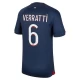 Paris Saint-Germain PSG Marco Verratti #6 Jalkapallo Pelipaidat 2023-24 Kotipaita Miesten