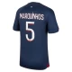 Paris Saint-Germain PSG Marquinhos #5 Jalkapallo Pelipaidat 2023-24 Kotipaita Miesten