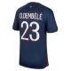 Paris Saint-Germain PSG Ousmane Dembélé #23 Jalkapallo Pelipaidat 2023-24 Kotipaita Miesten
