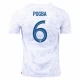 Paul Pogba #6 Ranska Jalkapallo Pelipaidat MM 2022 Vieraspaita Miesten