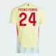 Pedro Porro #24 Espanja Jalkapallo Pelipaidat EM 2024 Vieraspaita Miesten