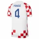 Perisic #4 Kroatia Jalkapallo Pelipaidat MM 2022 Kotipaita Miesten