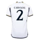 Real Madrid Carvajal #2 Jalkapallo Pelipaidat 2023-24 Kotipaita Miesten