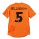 Real Madrid Jalkapallo Pelipaidat Jude Bellingham #5 2023-24 x Y3 Orange Fourthpaita Miesten