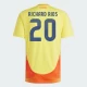 Richard Rios #20 Kolumbia Jalkapallo Pelipaidat Copa America 2024 Kotipaita Miesten