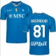 SSC Napoli Raspadori #81 Jalkapallo Pelipaidat 2023-24 Kotipaita Miesten
